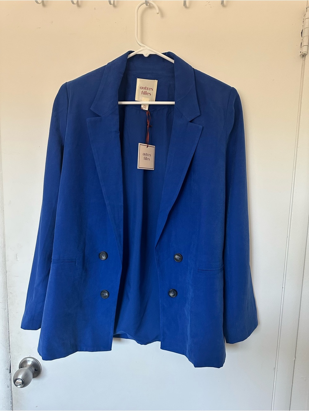 Autres Filles NWT Bright Blue Open
Front Blazer Jacket  size s